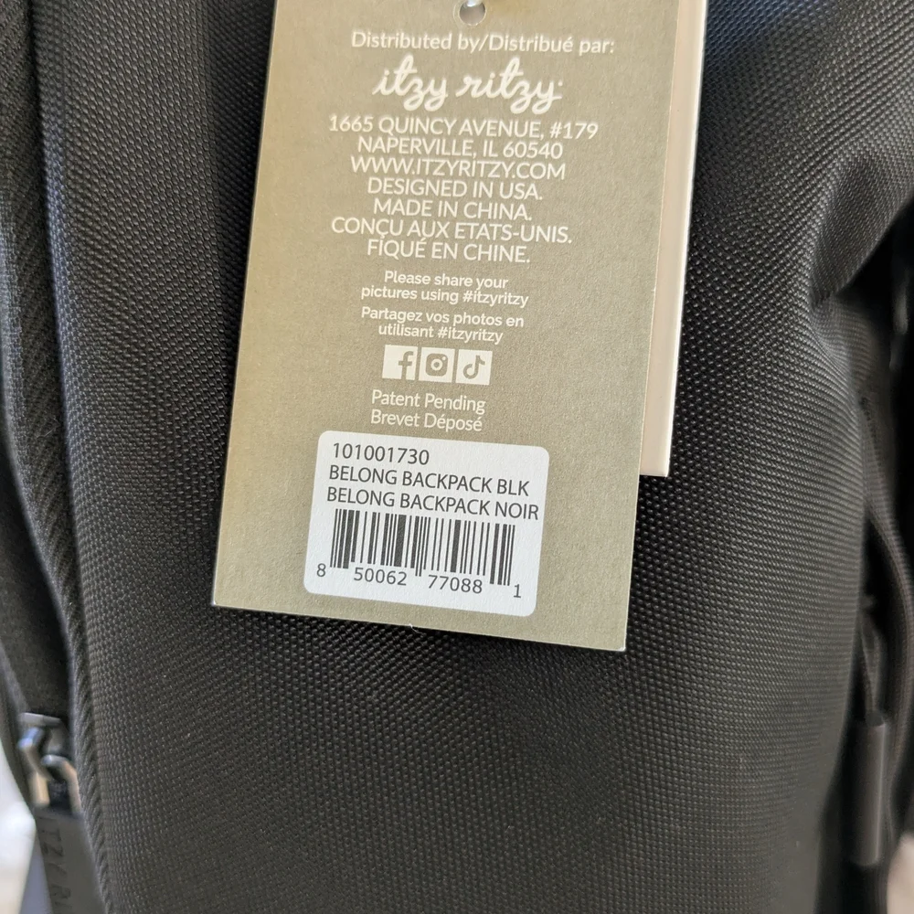 Itzy Ritzy Charcoal Men's Backpack - Picture 5 of 5